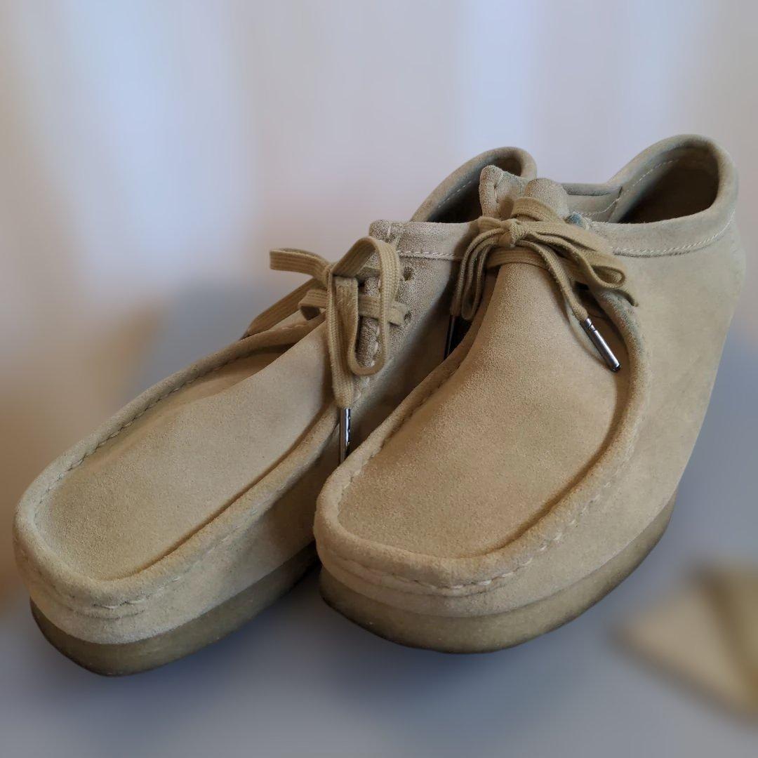 クラークス ワラビー ベージュ スエード UK9 27cm