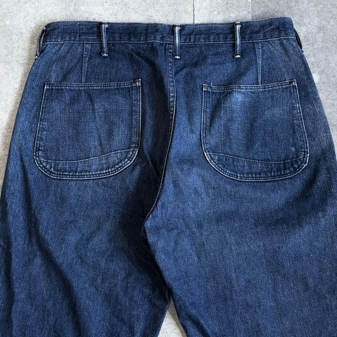 【色落ち抜群】オアスロウ US.NAVY ユティリティパンツ インディゴデニム