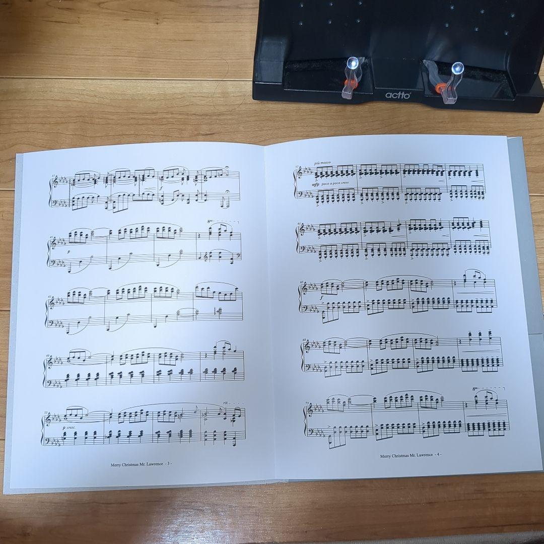 坂本龍一 Merry Christmas Mr. Lawrence ピアノ譜