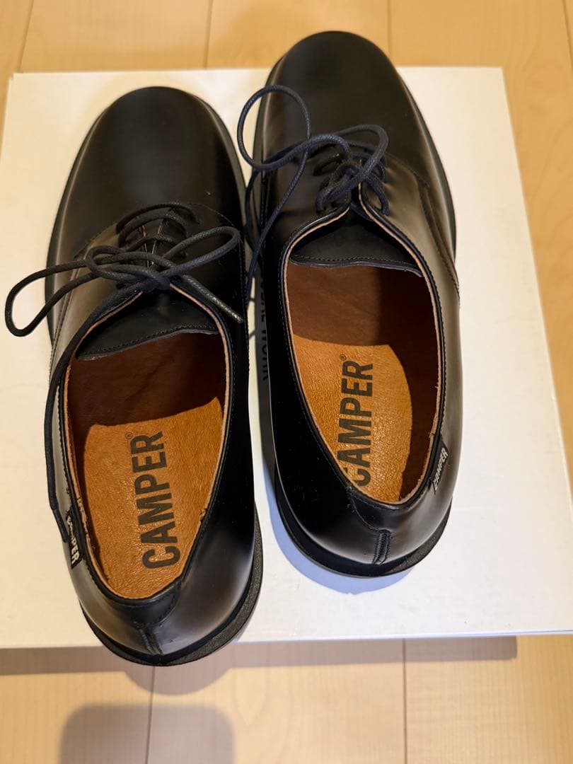CAMPER ブラック レースアップシューズ 未使用品