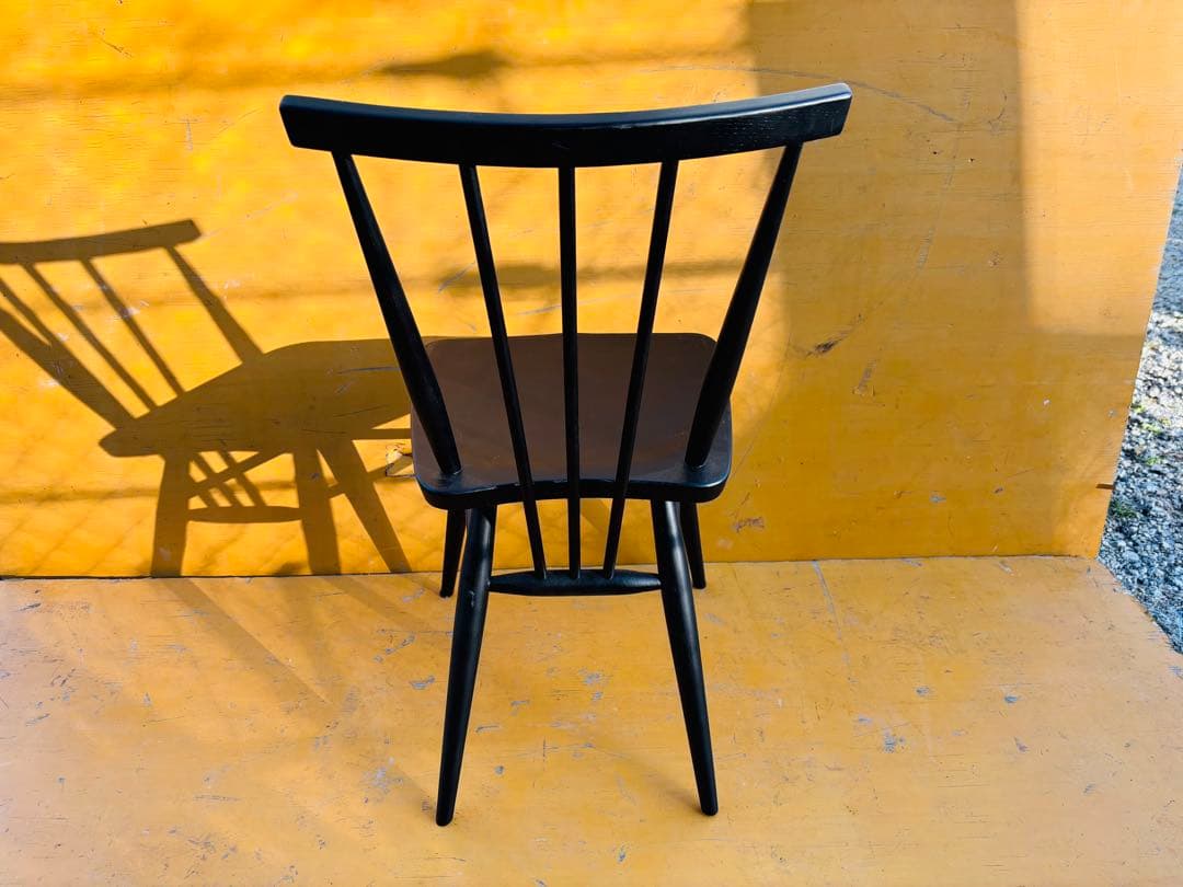 J48★関家具★キキチェア ダイニングチェア ブラック クラッシュゲート