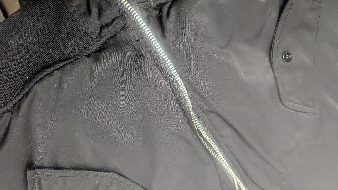 Nike x Alphaブラック MA-1 フライトジャケット