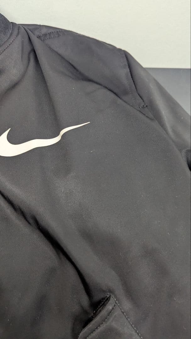 Nike x Alphaブラック MA-1 フライトジャケット