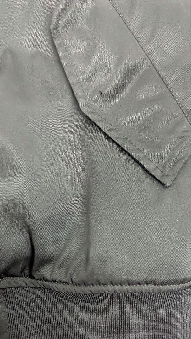 Nike x Alphaブラック MA-1 フライトジャケット