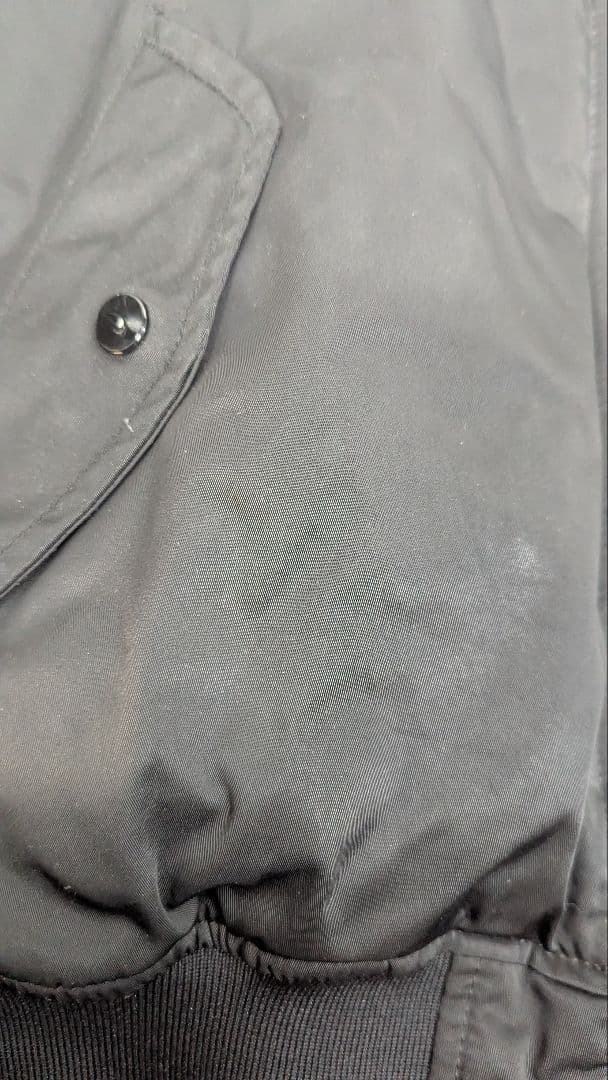 Nike x Alphaブラック MA-1 フライトジャケット