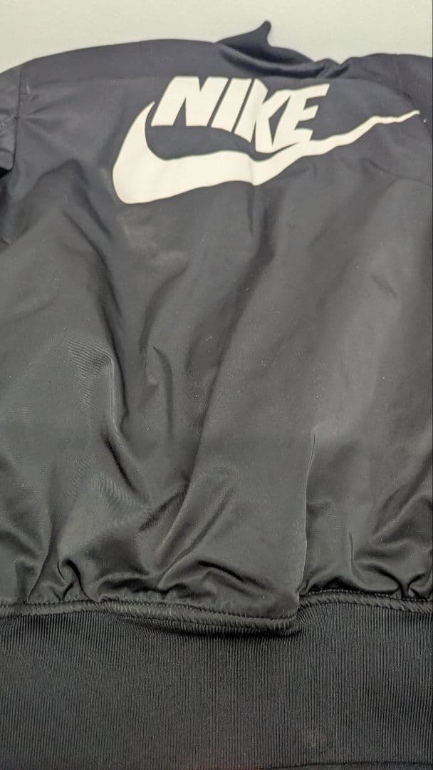 Nike x Alphaブラック MA-1 フライトジャケット