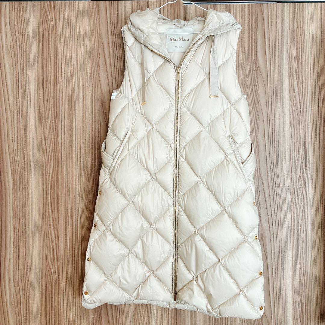 マックスマーラ　the cube 34 テクニカルキャンバスダウンジレ