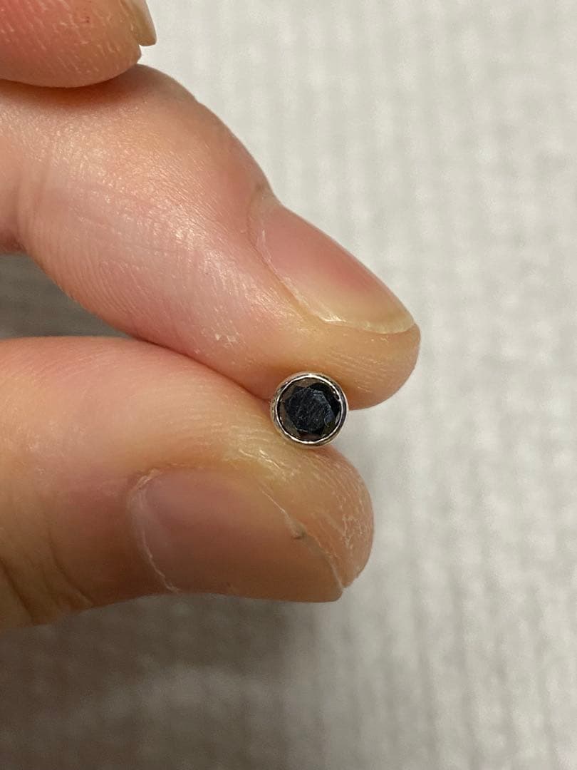 S*1様 ジャムホームメイド　ブラックダイヤピアス