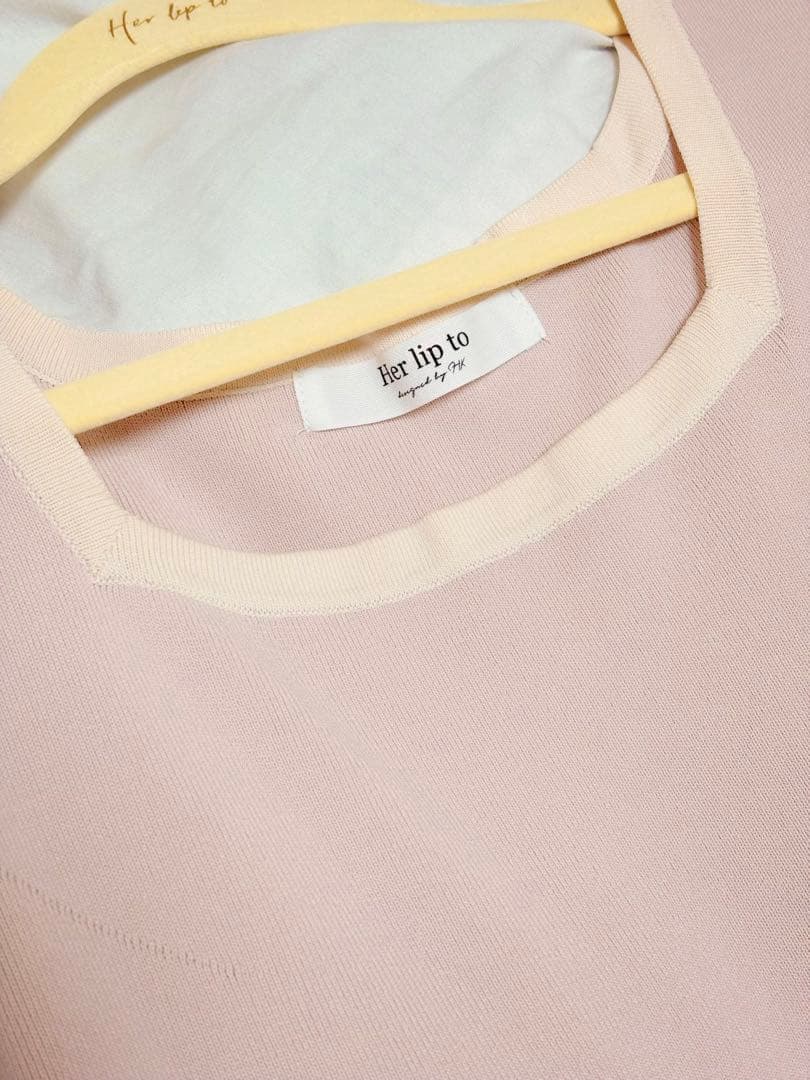 正規品 Bicolor Knit Dress Set herlipto