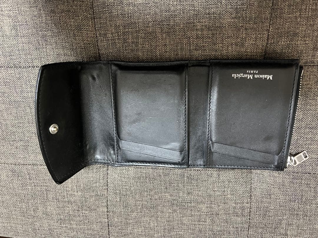 Maison Margiela三つ折り財布 ブラック