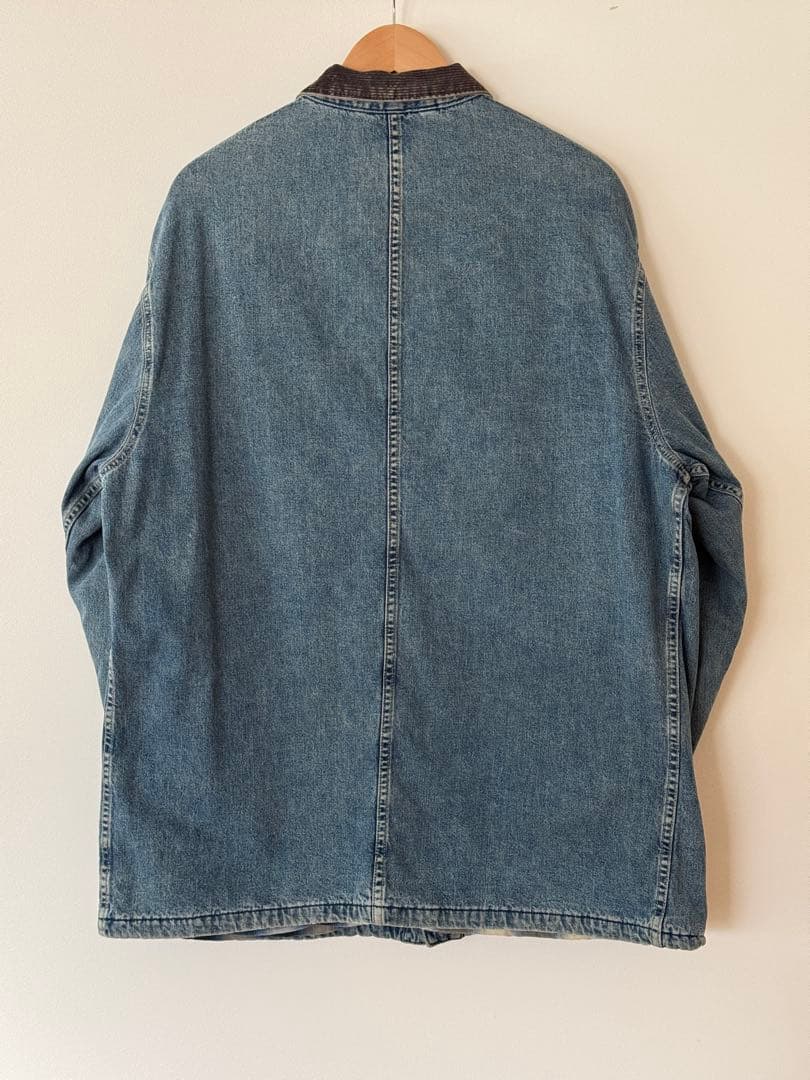 【大人気】RRL ダブルアールエル デニム カバーオール オンブレチェック L