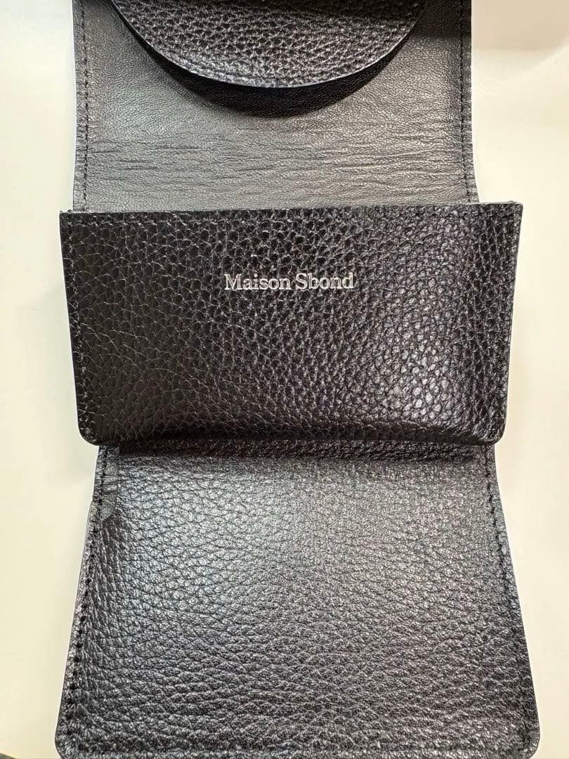 Maison Sbond 三つ折り財布　Amy Black メゾンエスボンド