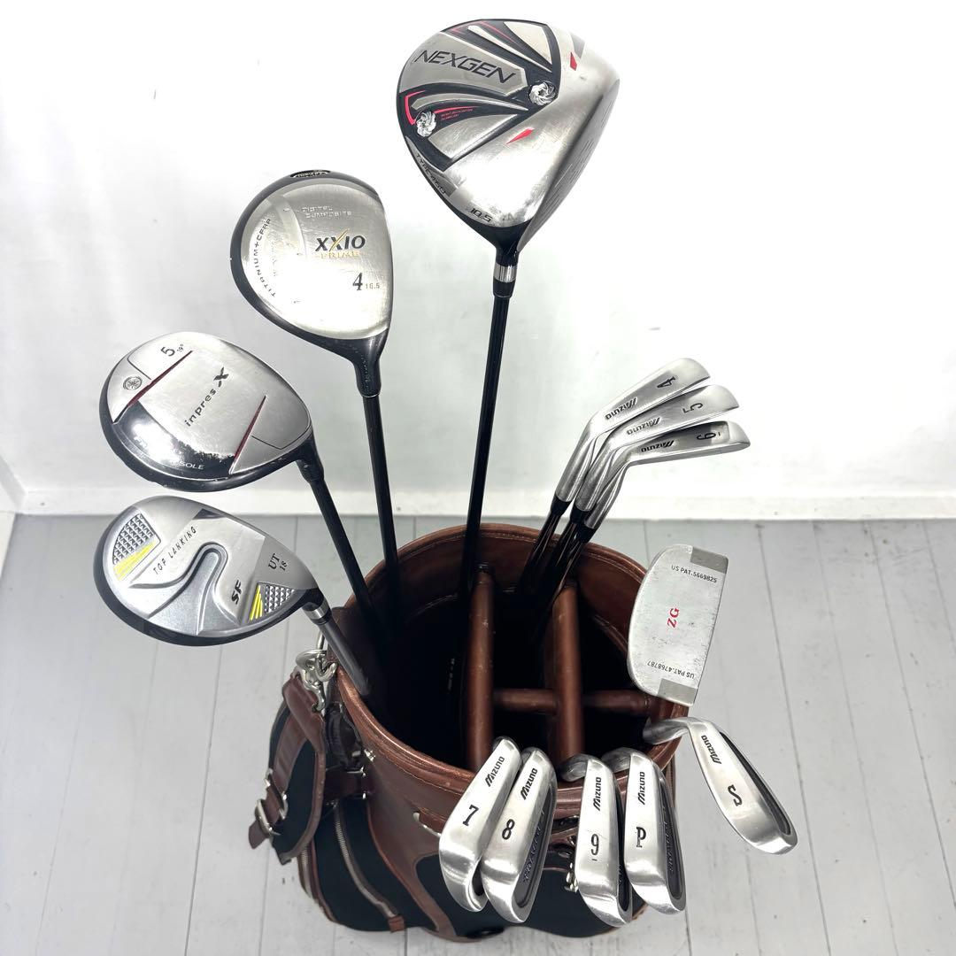 本格派 メンズゴルフクラブ 13本 フルセット ゴルフセット お試しセット
