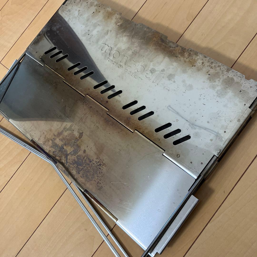 mont-bellモンベル　フォールディング ファイヤーピット　焚き火台　セット