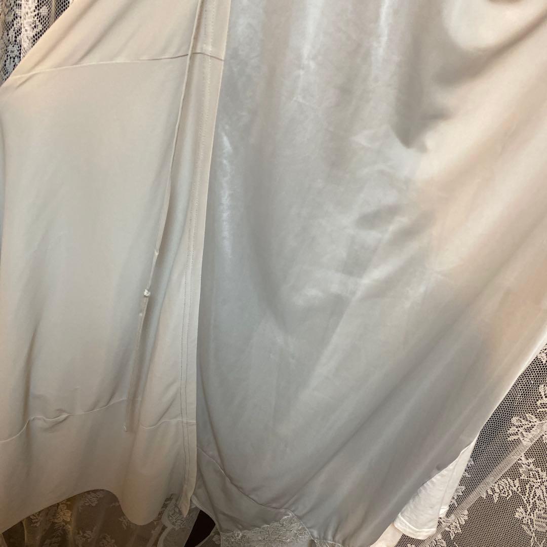 Maisonミハラヤスヒロ キャミワンピース ロング丈 レース装飾 ツギハギ