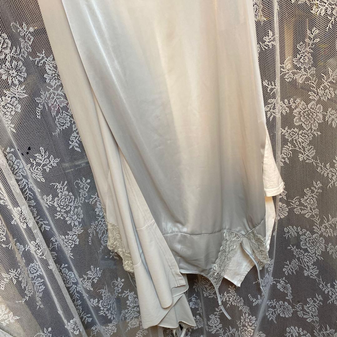 Maisonミハラヤスヒロ キャミワンピース ロング丈 レース装飾 ツギハギ