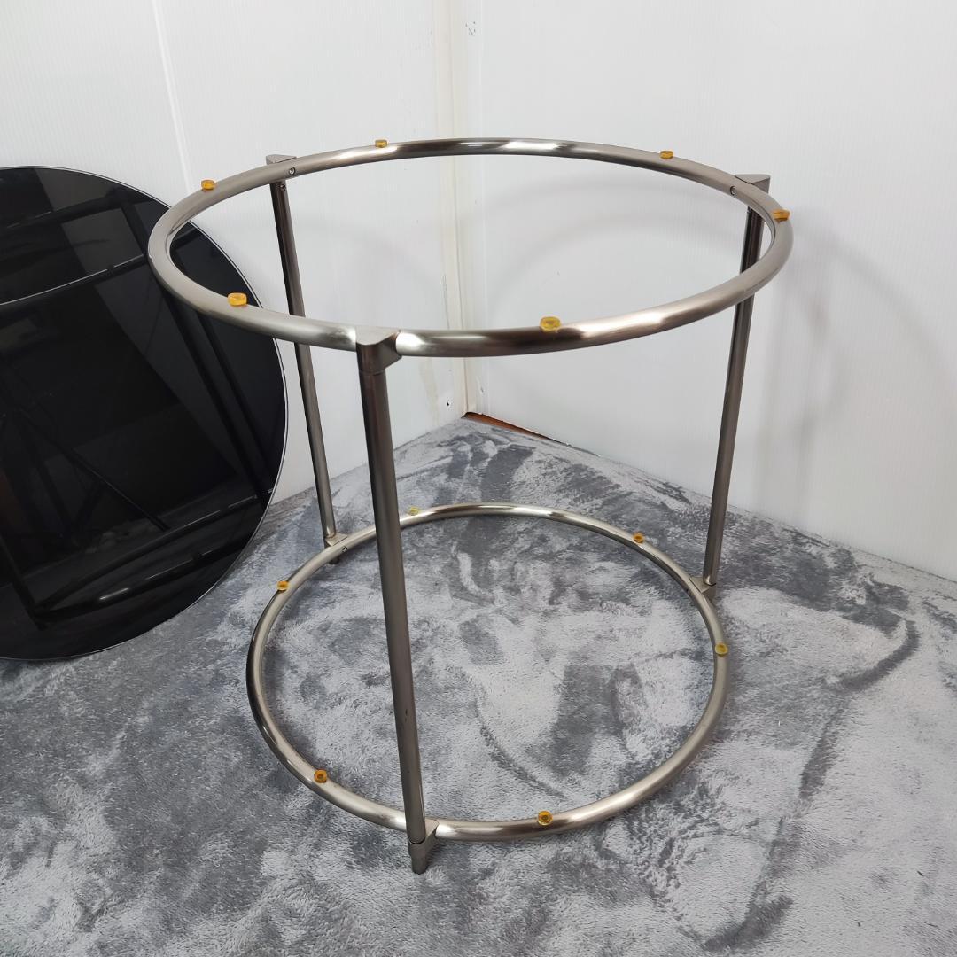 【数日セール】希少　IKEA STRIND キャスター無　サイドテーブル　黒