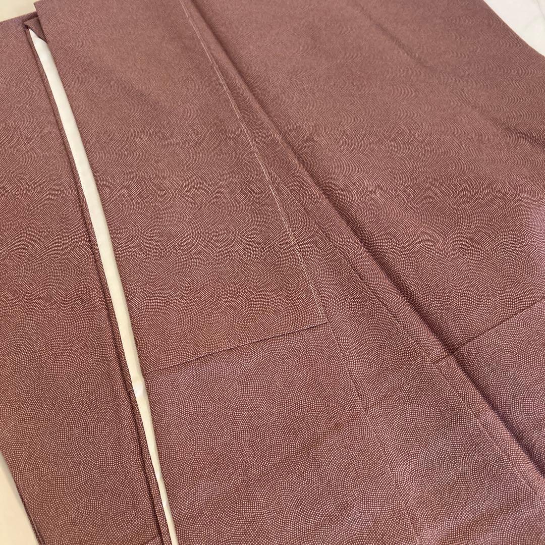 着物　鮫小紋　色無地