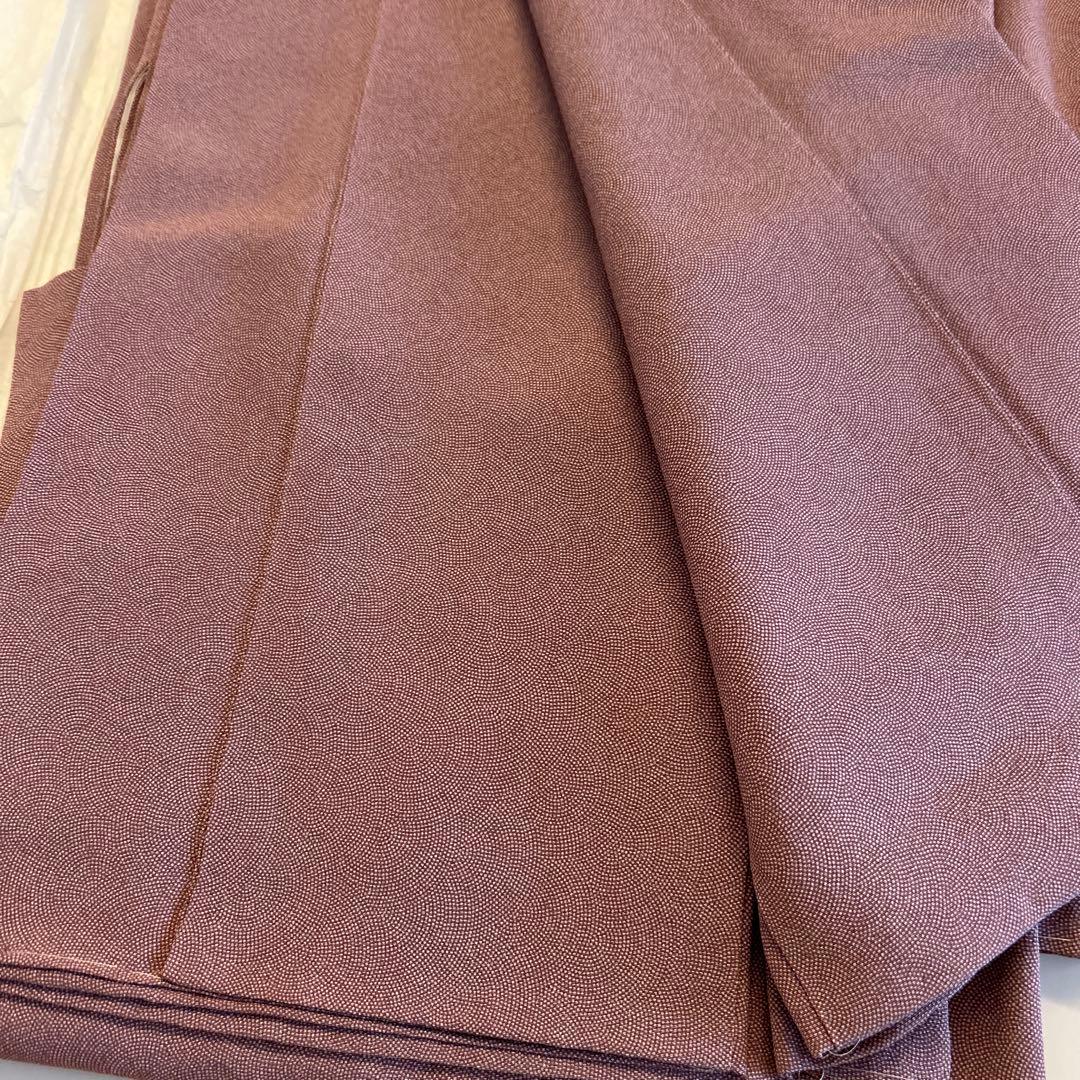 着物　鮫小紋　色無地