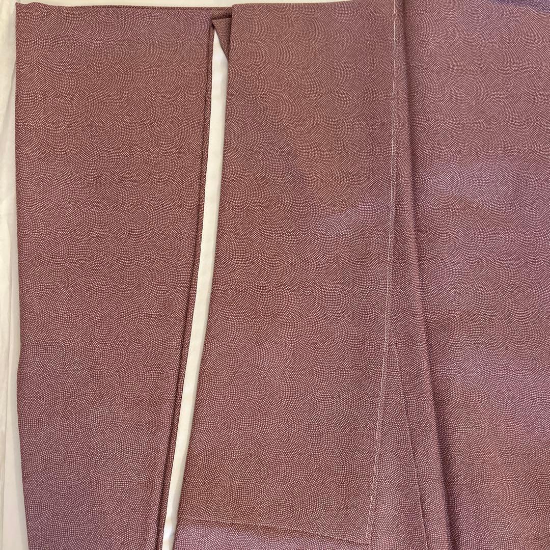 着物　鮫小紋　色無地