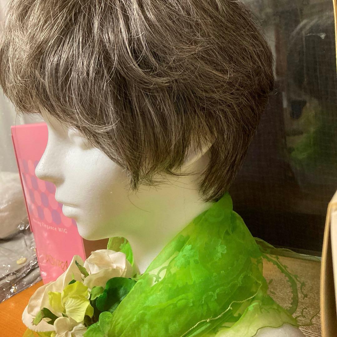 ウィッグ白髪医療用レオンカ