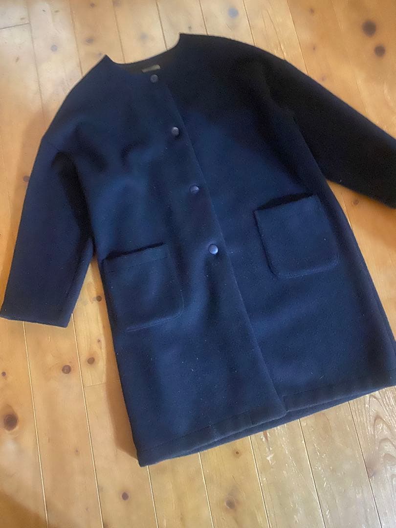 Tandey オローネ　ノーカラーコート・ウールコート