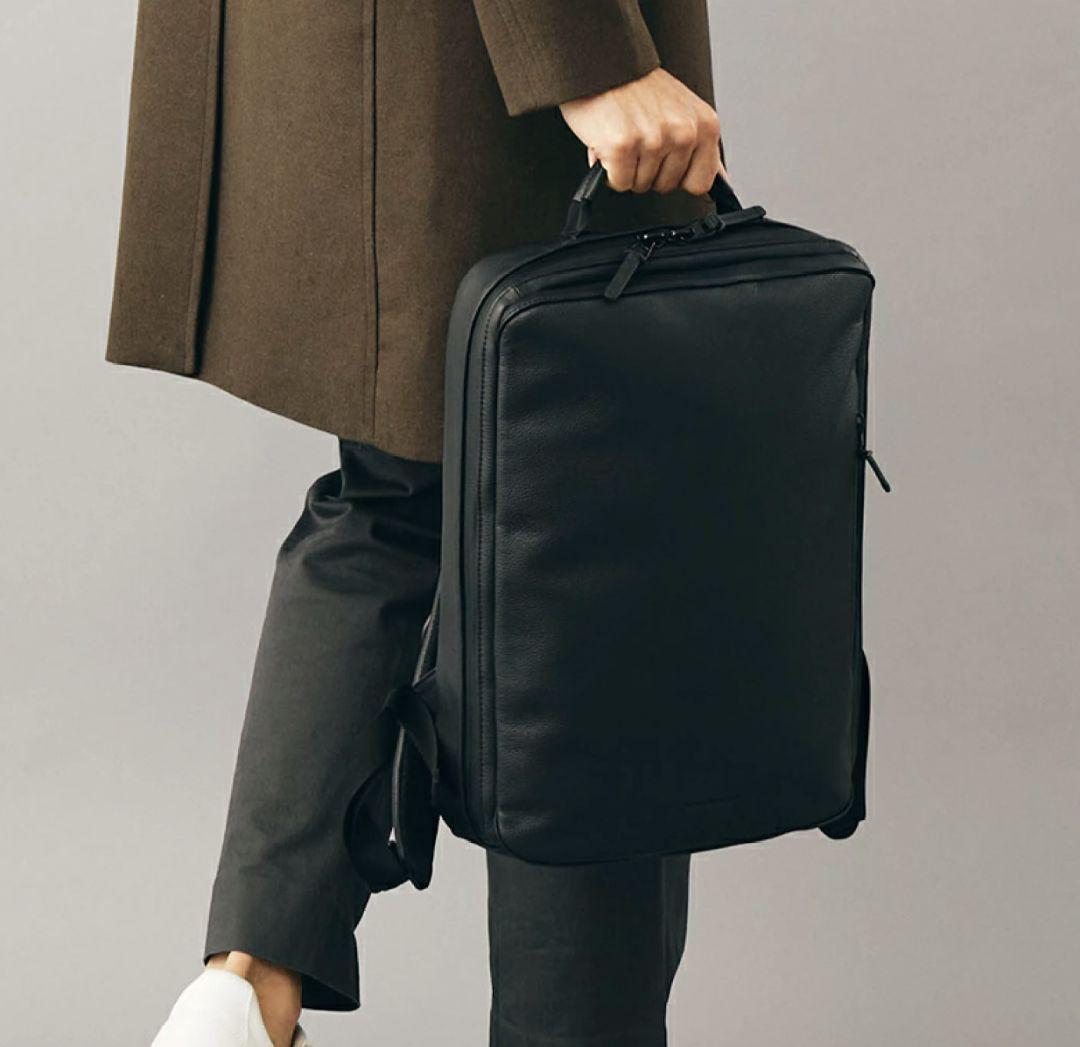 broski&supply リュック chain 牛革 防水レザー