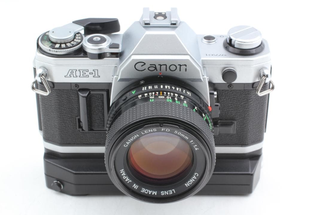 【動作確認済】Canon AE-1 シルバー 50mm f1.4 ワインダー付き