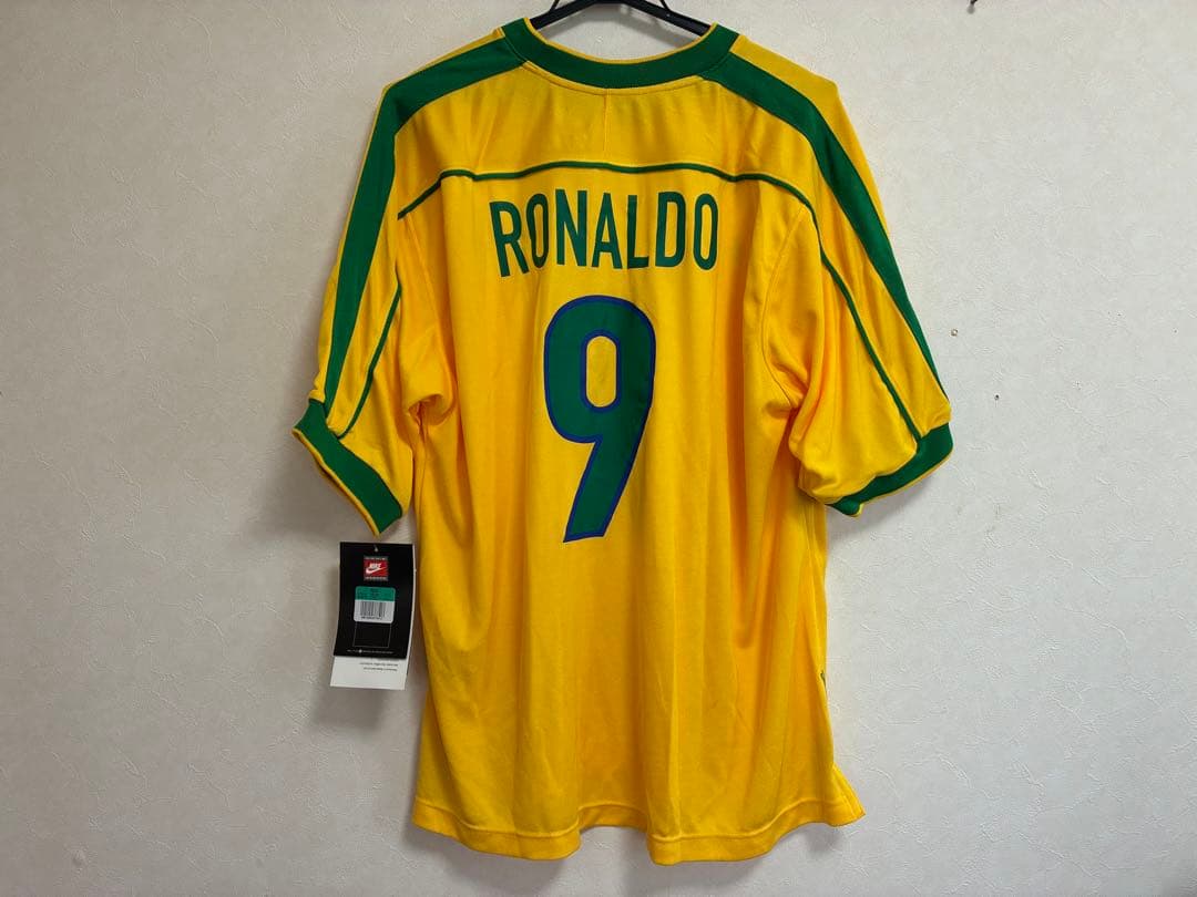 【正規品・新品】Nike 1998 ブラジル代表 9: ロナウド サイズXL
