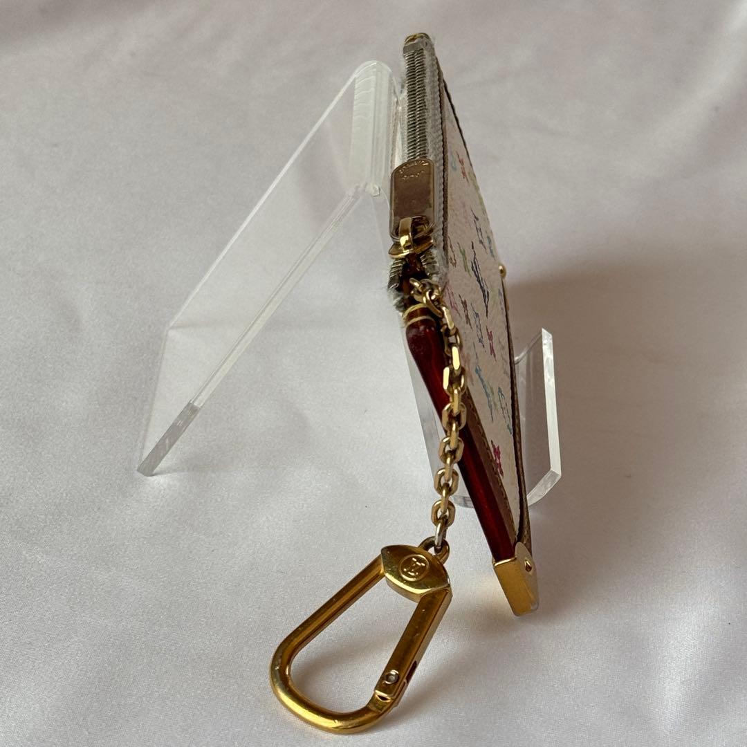 ★美品★　ルイヴィトン　マルチカラー　ポシェット・クレ　ブロン　小銭　キーケース