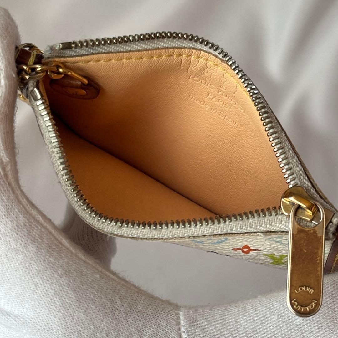 ★美品★　ルイヴィトン　マルチカラー　ポシェット・クレ　ブロン　小銭　キーケース