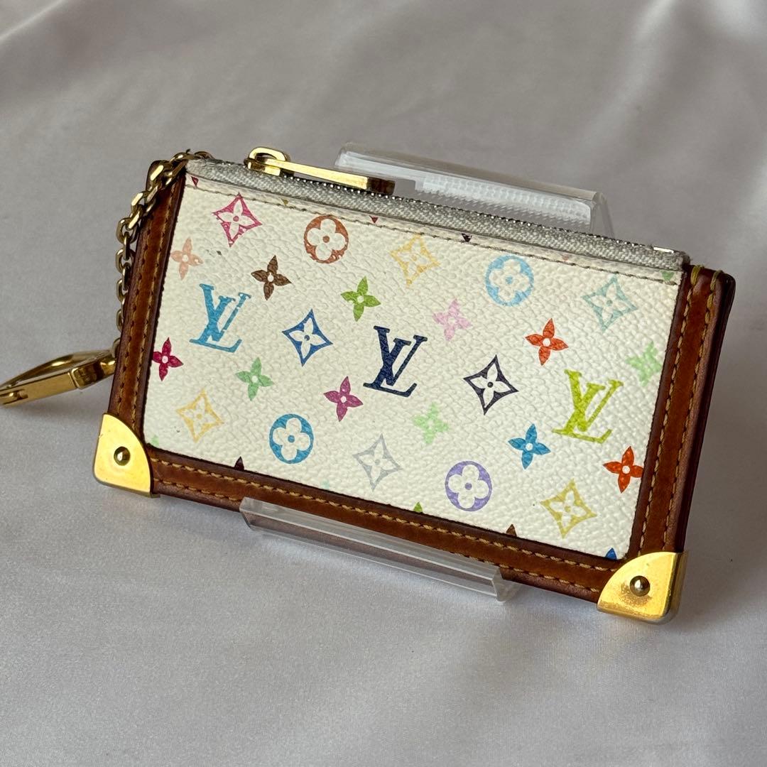 ★美品★　ルイヴィトン　マルチカラー　ポシェット・クレ　ブロン　小銭　キーケース