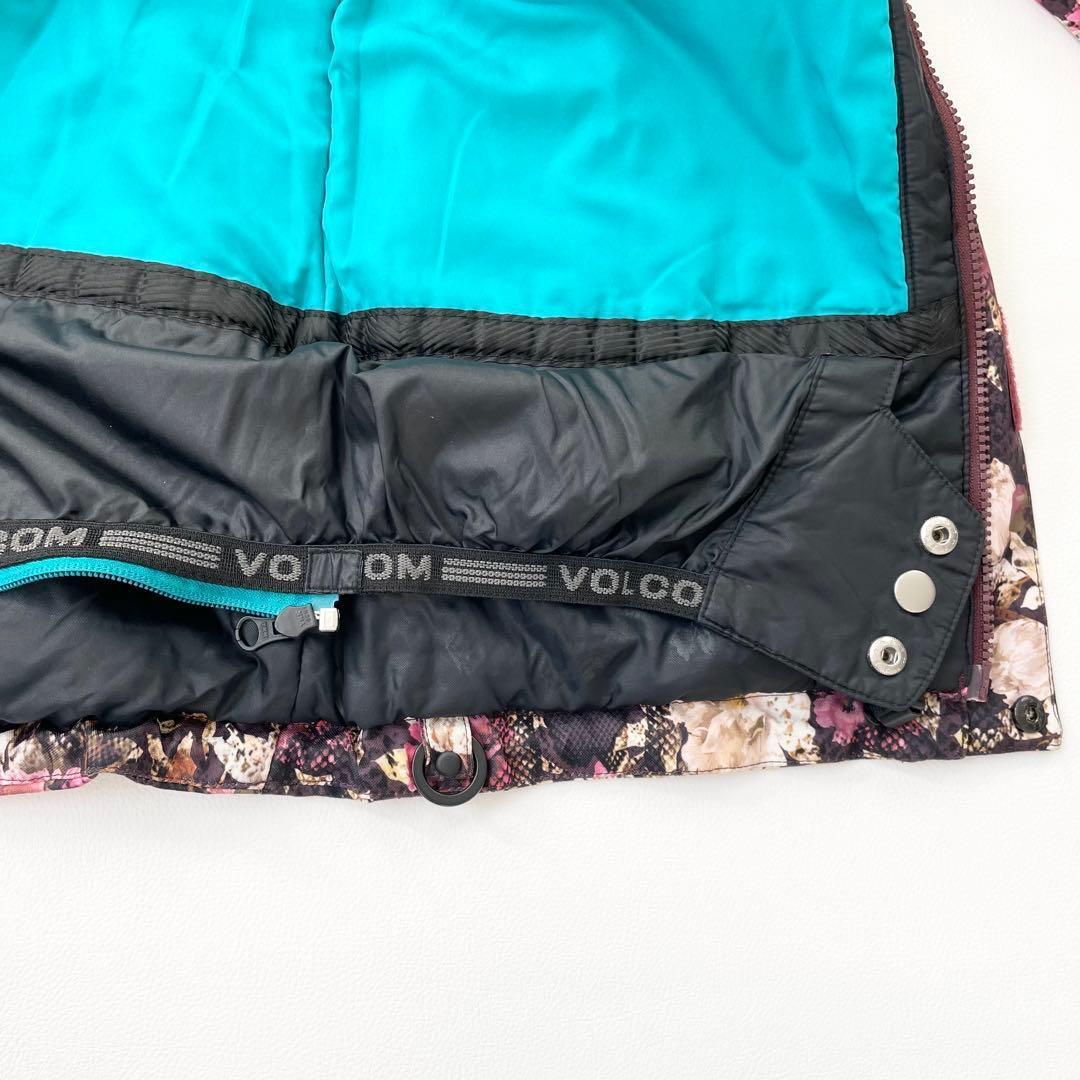 4459【美品】ボルコム ジャケット スノボウェア レディース 花柄 耐水性