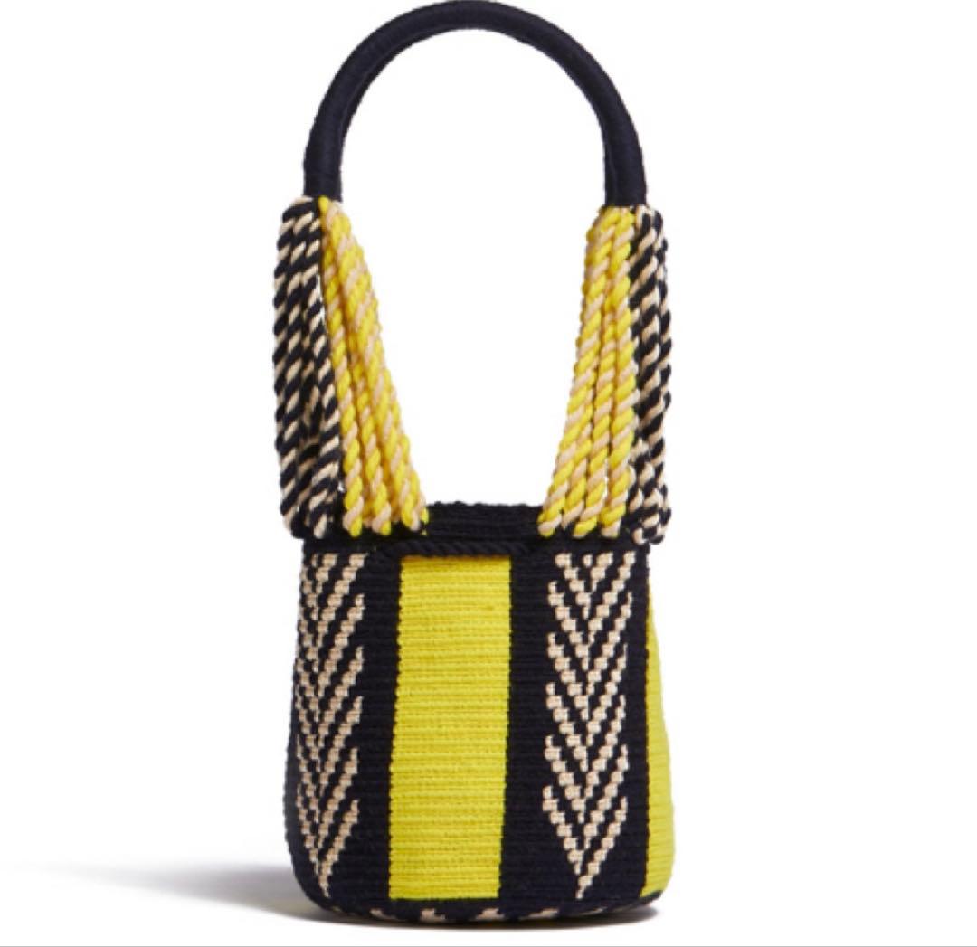 MARNI MARKET マルニ マーケット　フリンジニットバッグ　未使用品