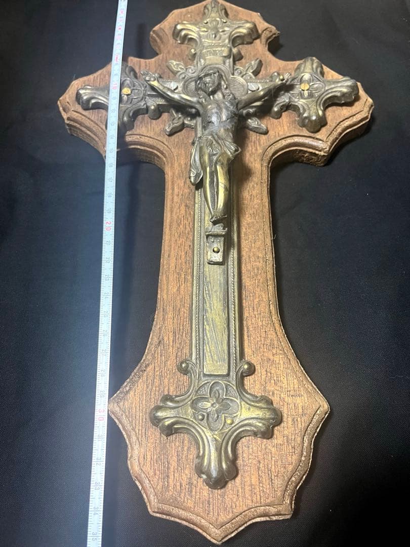 アンティーク　オブジェ　教会　宗教　十字架