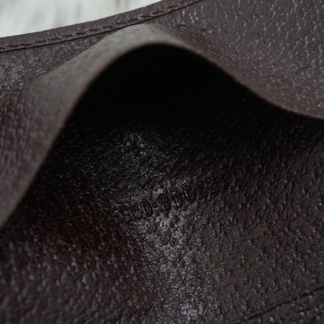 極美品　GUCCI グッチ　キーケース　レザー×キャンバス　GG柄　ブラウン