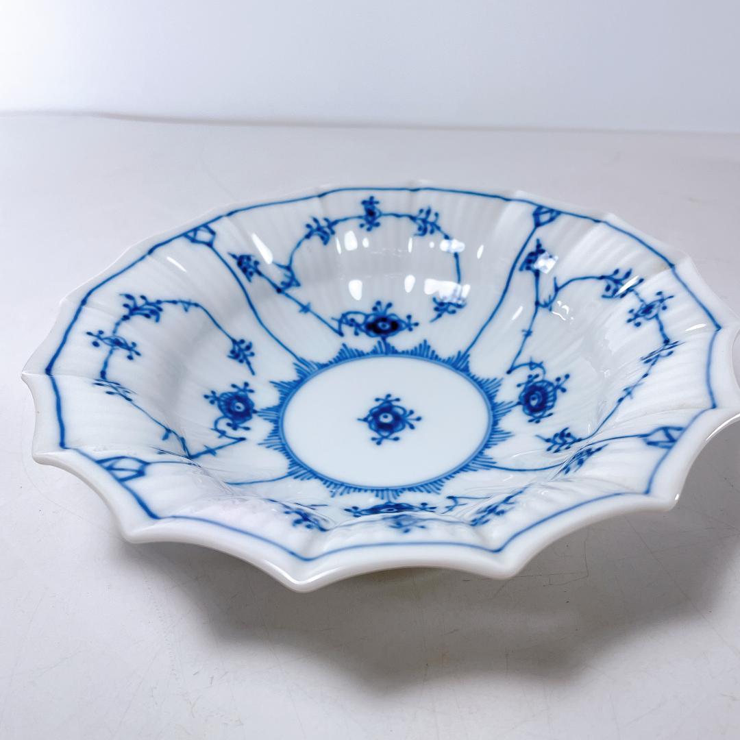 ロイヤルコペンハーゲンブルーフルーテッド プレイン シェルディッシュ|3542|