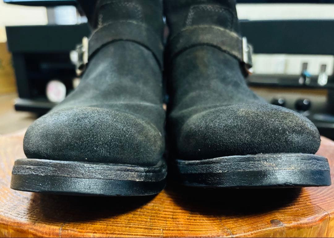 STRUMストラムエンジニア ブーツ RUDY茶1120N BLACKカスタム