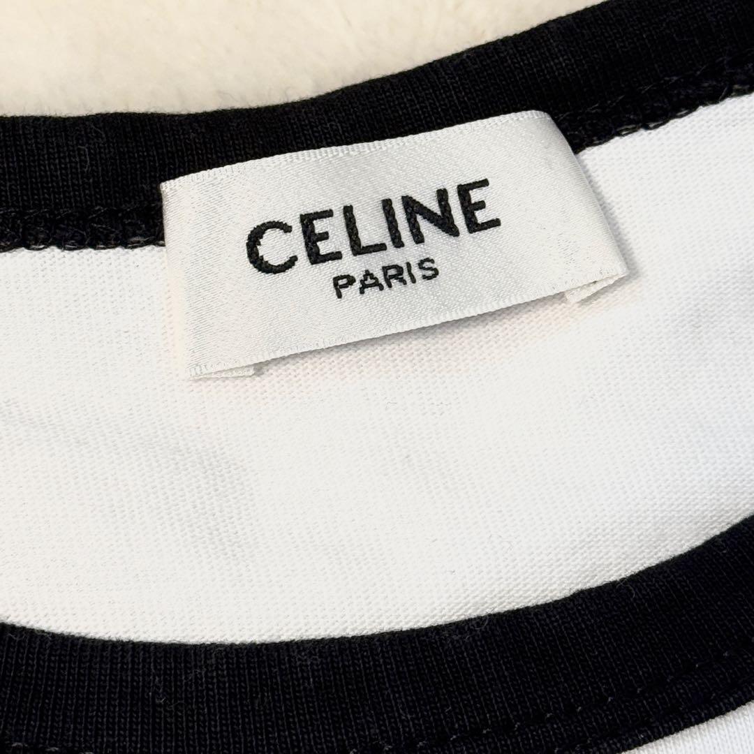【SA】CELINE　セリーヌ　トリオンフ　PARIS 　白　Tシャツ