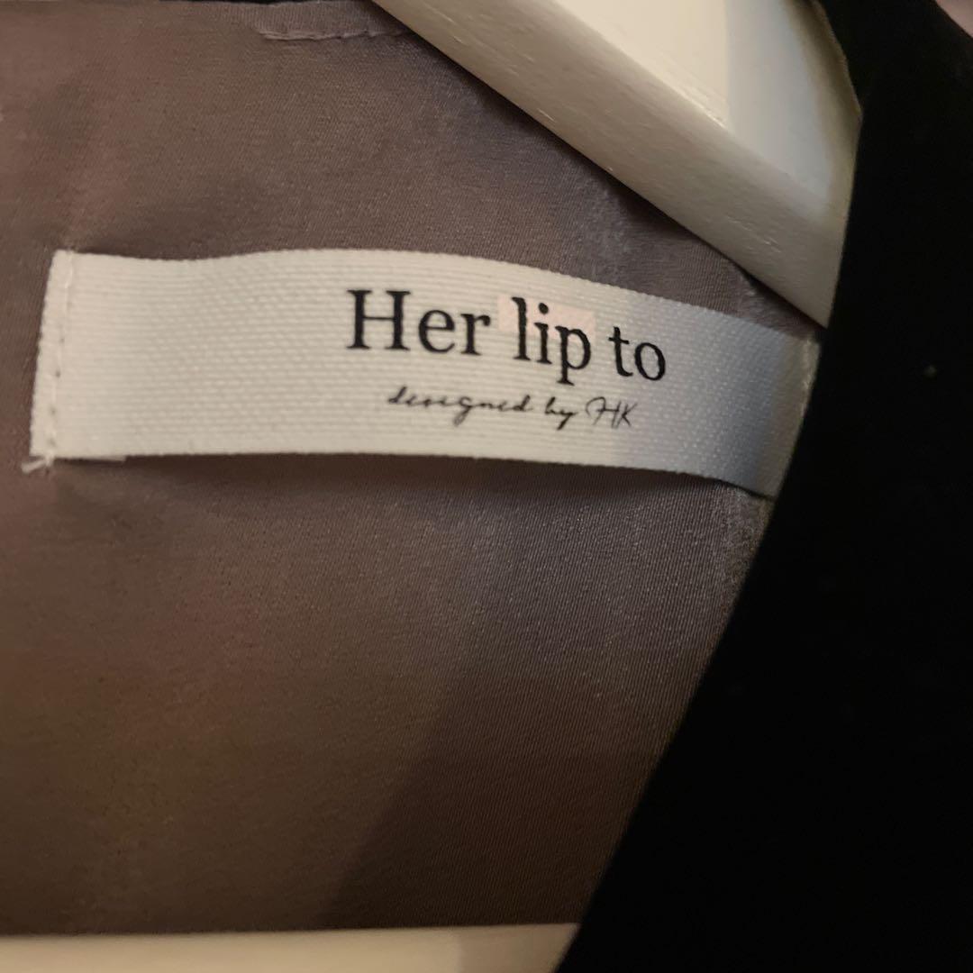 ワンピース herlipto Bristol Plaid Ribbon Dress