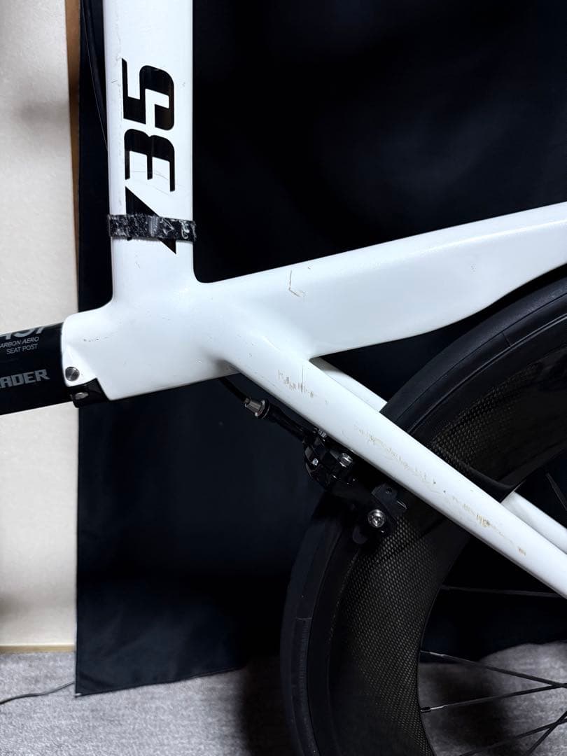 Leader735 ピストバイク カーボンホイール 88mm