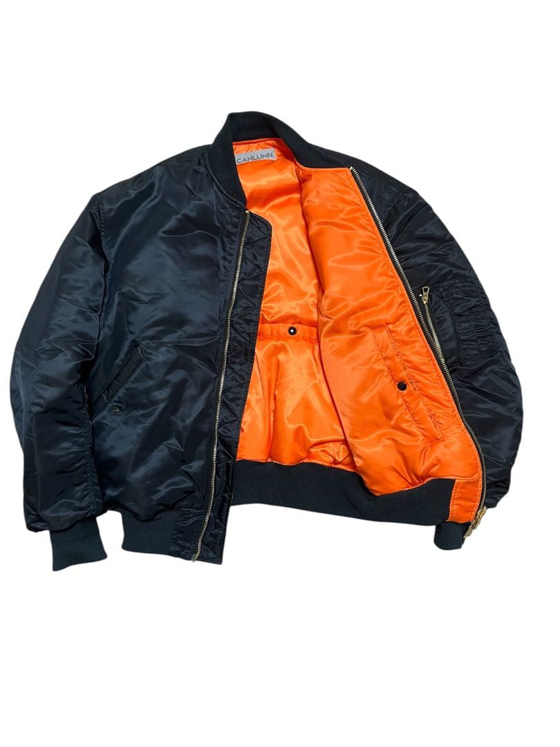 CAHLUMN MA-1 ネイビー　リバーシブル　シンサレート　中綿