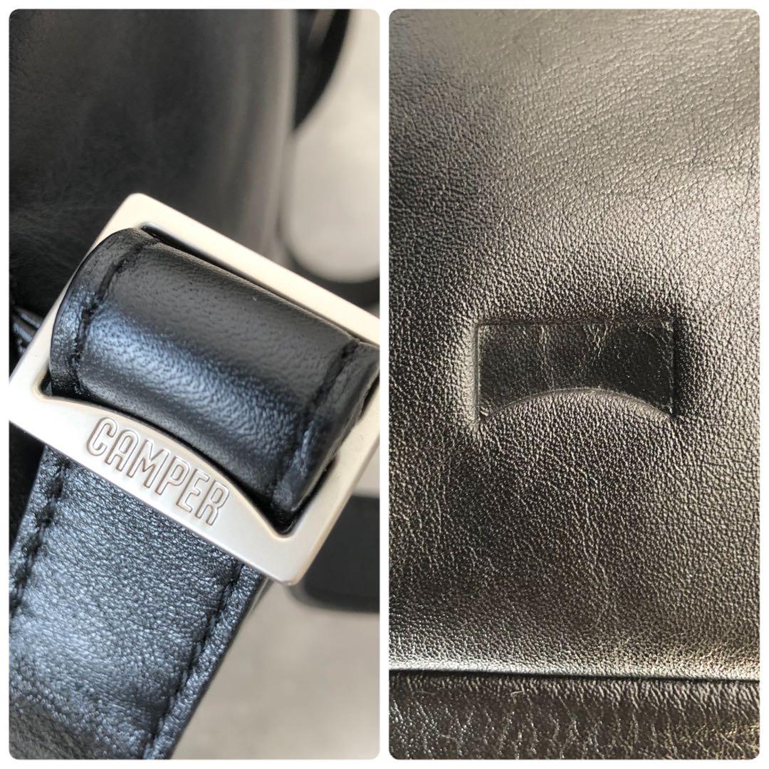 ★美品★カンペール 2WAYレザーリュック 黒 ブラック バックパック