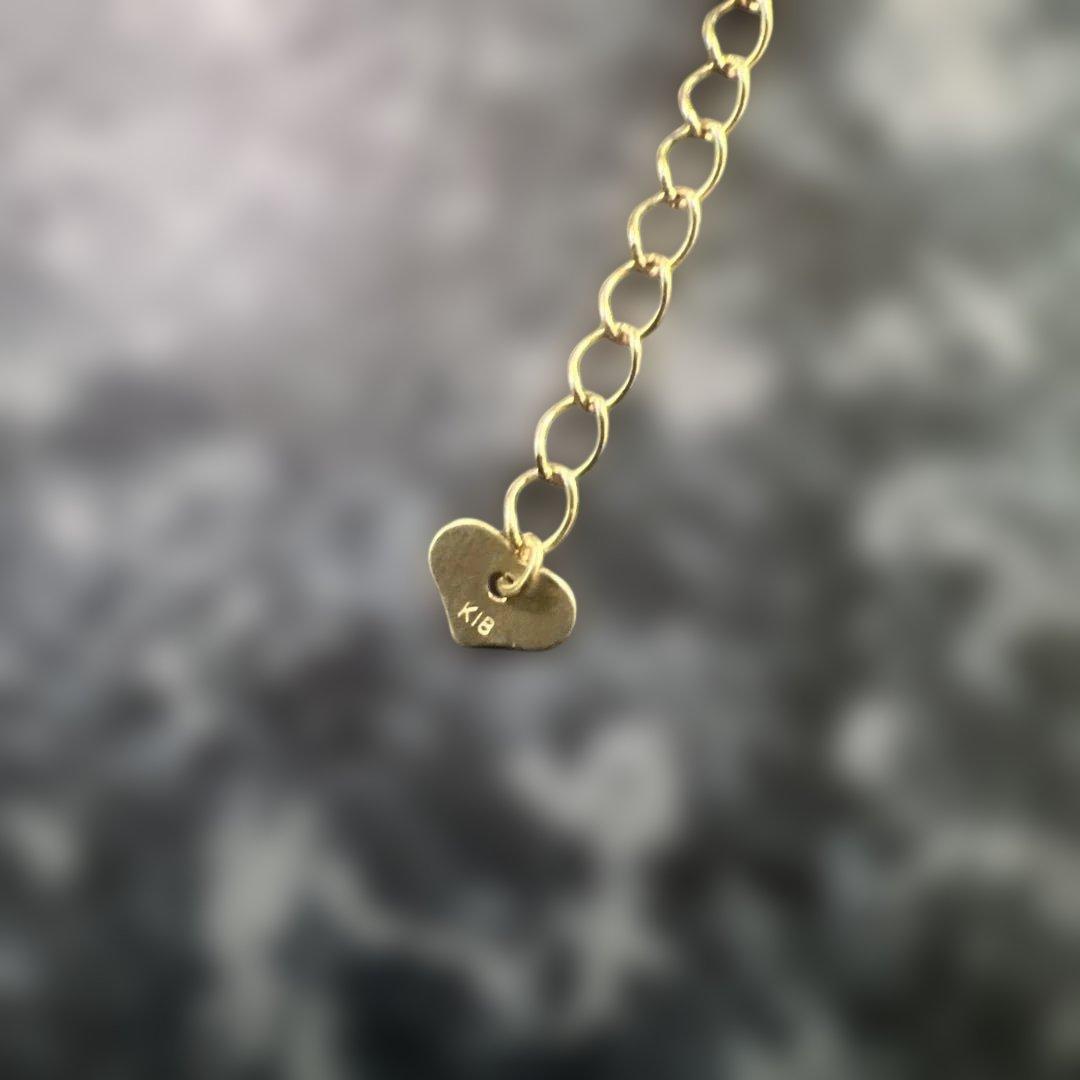 K18ゴールド アジャスター 約4cmハート型チャーム