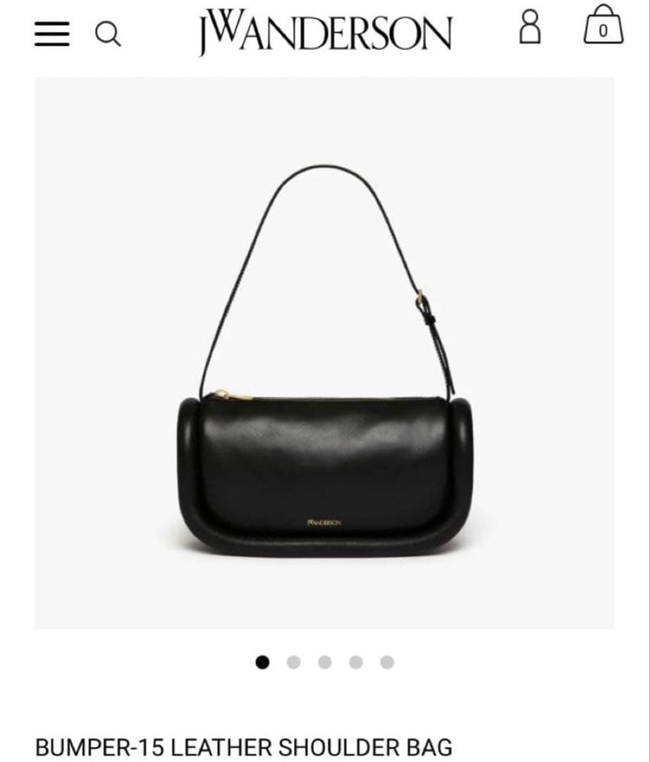 J.W.ANDERSON Bumper 15 ショルダーバッグ 黒 ブラック