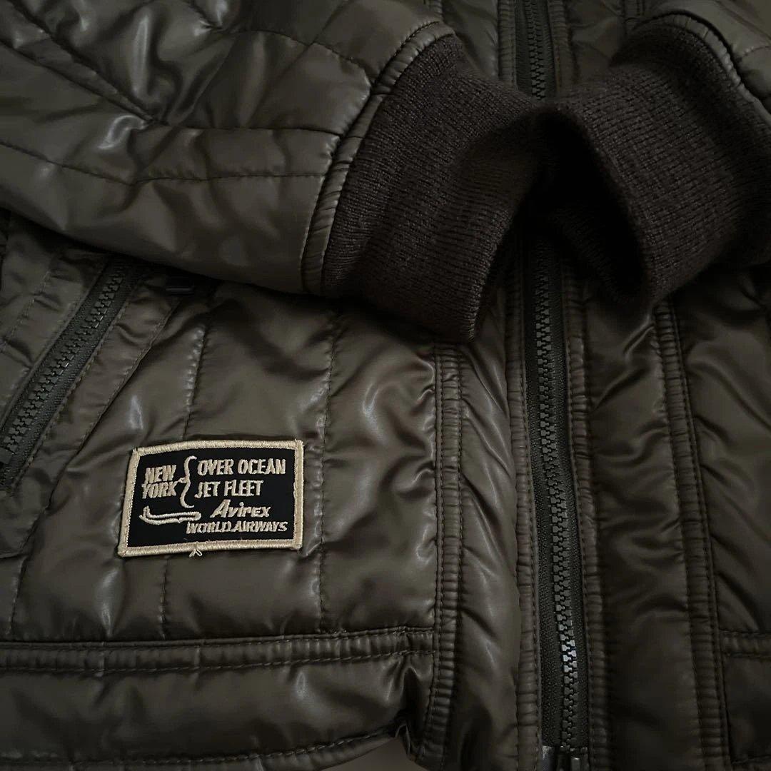 週末SALE❗️AVIREX ミリタリージャケット ダークグリーン