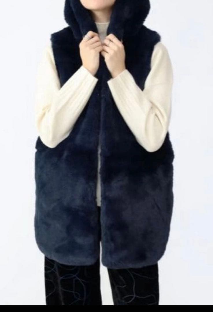 ヤマダヤ　福袋　2026年　ネイビー ファーコート