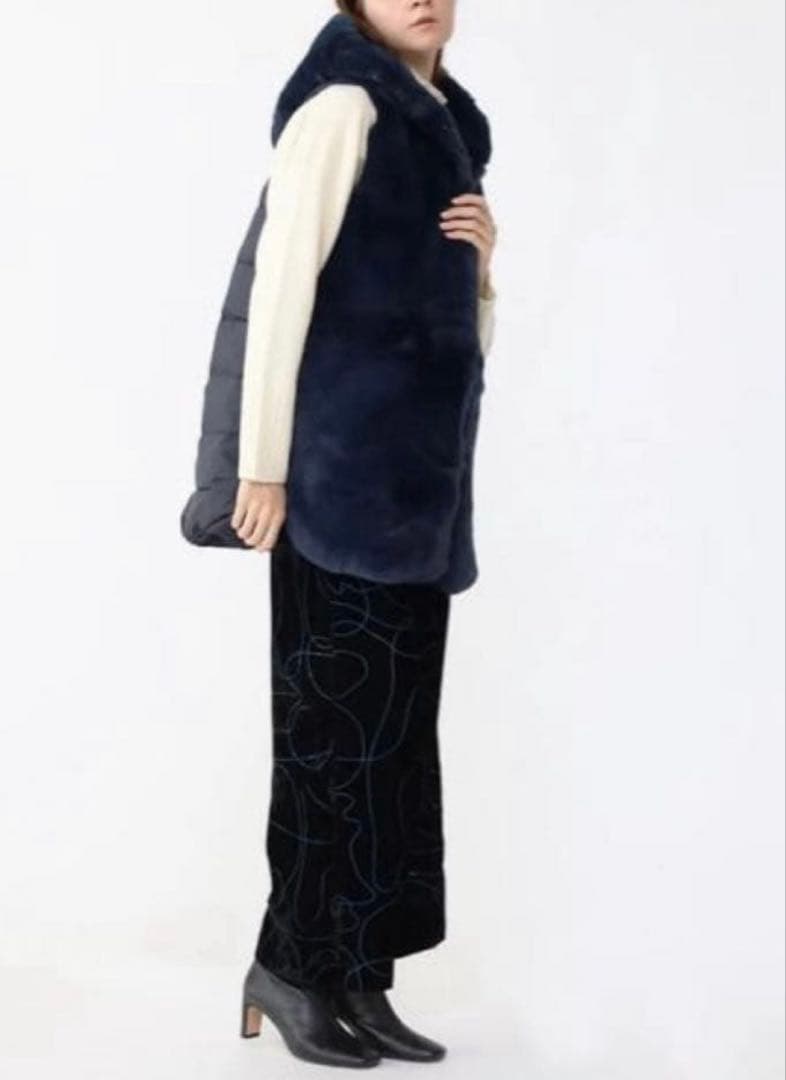 ヤマダヤ　福袋　2026年　ネイビー ファーコート