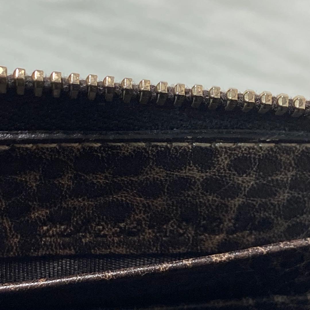 本日限定　GUCCI グッチ　長財布　ラウンドファスナー　バンブー　茶色　箱