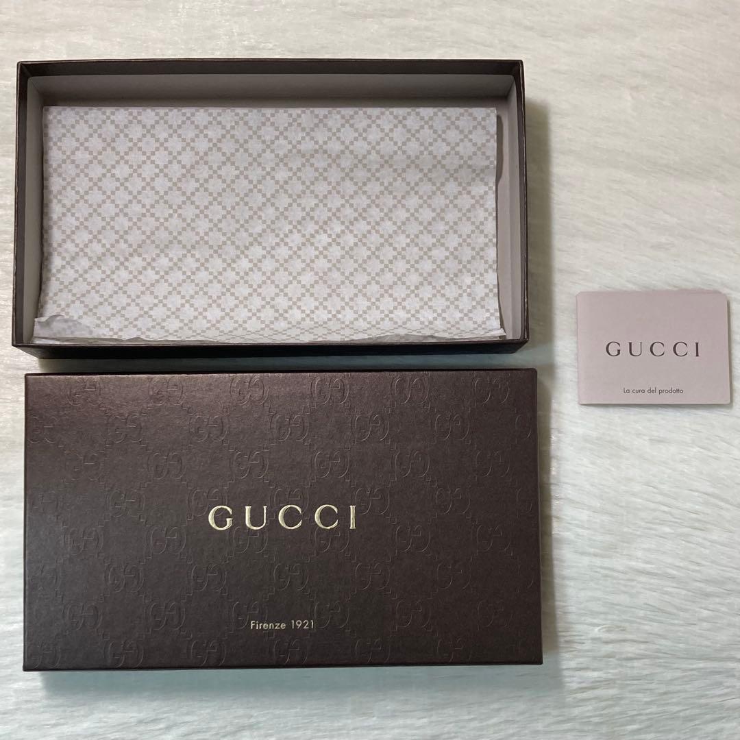 本日限定　GUCCI グッチ　長財布　ラウンドファスナー　バンブー　茶色　箱